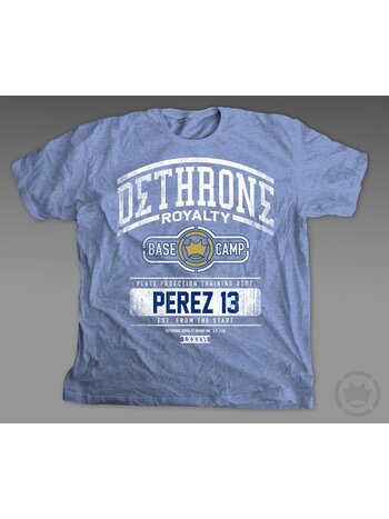 Dethrone Dethrone Salvador Perez Trainings-T-Shirt Hellblau