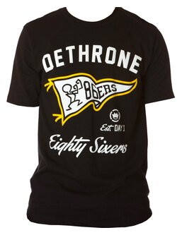Dethrone Dethrone The Pennant T-Shirt Cotton Black
