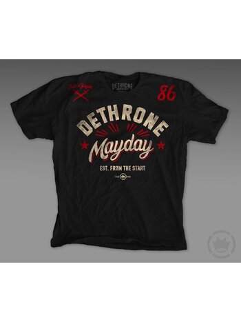 Dethrone Dethrone Mayday T-Shirt Katoen Zwart