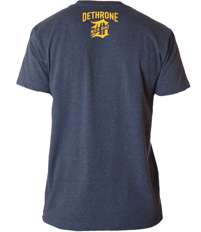 Dethrone Diaz Jiu Jitsu T-shirt Katoen Marineblauw