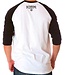 Dethrone The Notorious Raglan T Shirts White Black