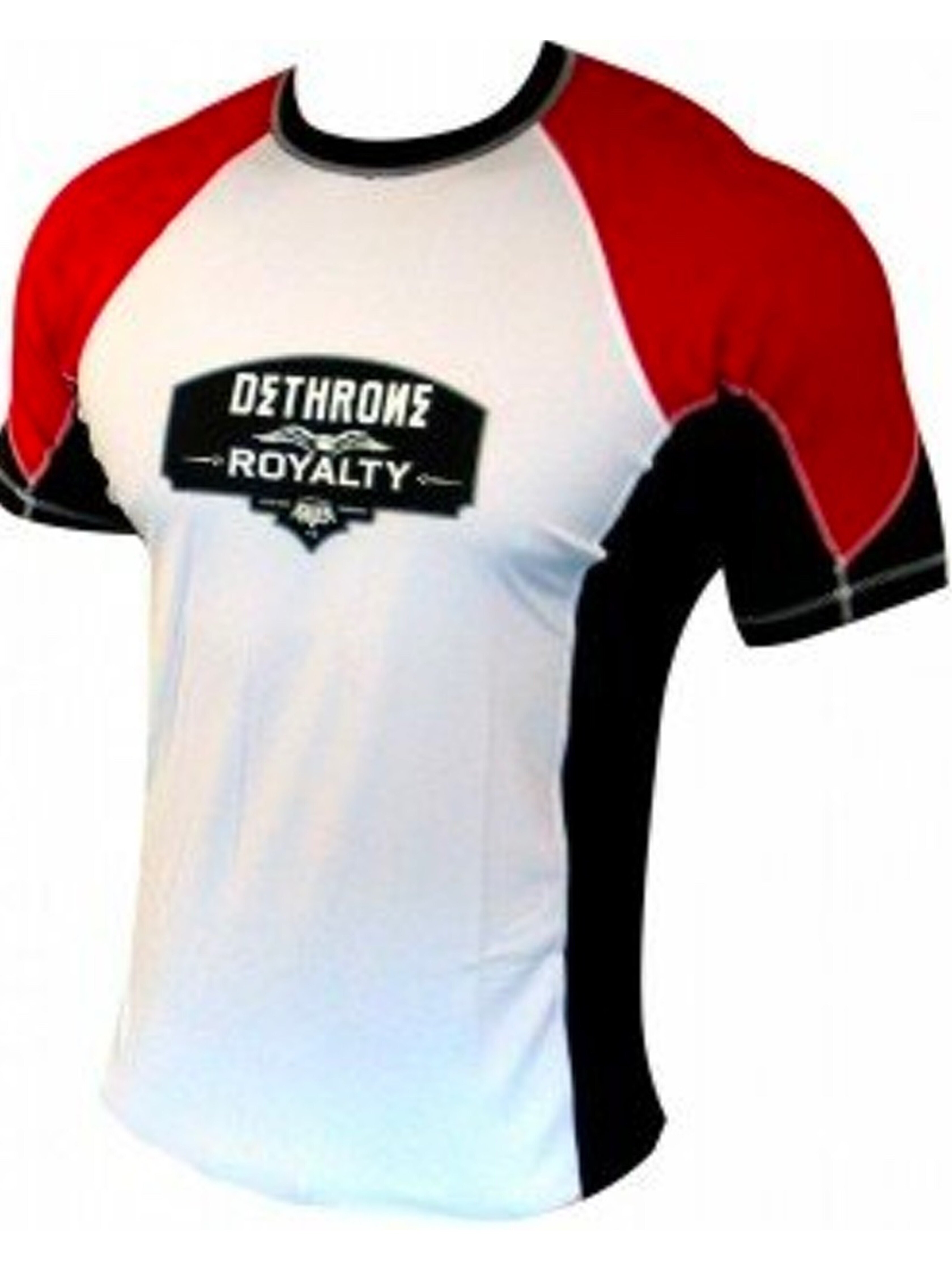 Dethrone Royalty Rash Guard Red White - FIGHTWEAR SHOP EUROPE