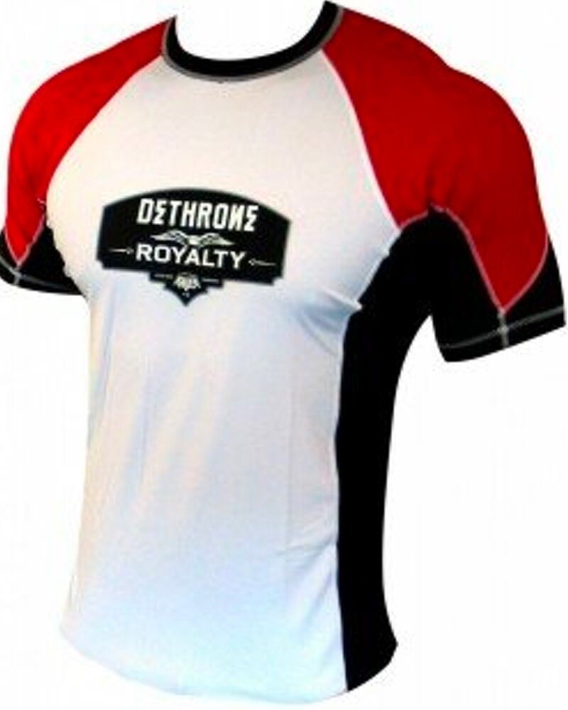 Dethrone Dethrone Royalty Rash Guard Rood Wit