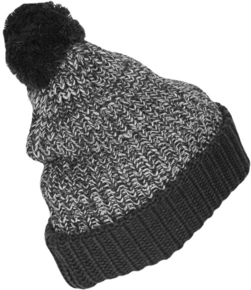 Bad Boy Bad Boy Bobble Beanie Mütze aus Wolle mit Fleece Grau