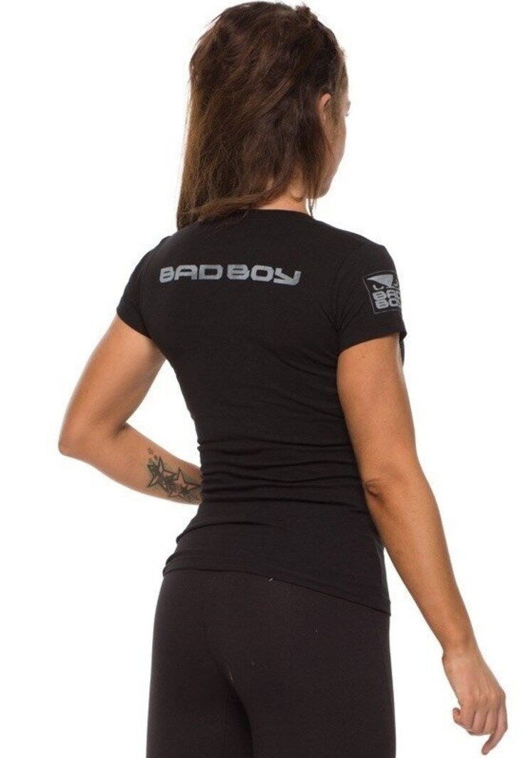 Bad Boy Bad Boy Logo Women's T-Shirt Black Silver