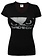 Bad Boy Bad Boy Logo Dames T-Shirt Zwart Zilver