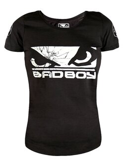 Bad Boy Bad Boy Global Walkout Dames T-Shirt Zwart Wit