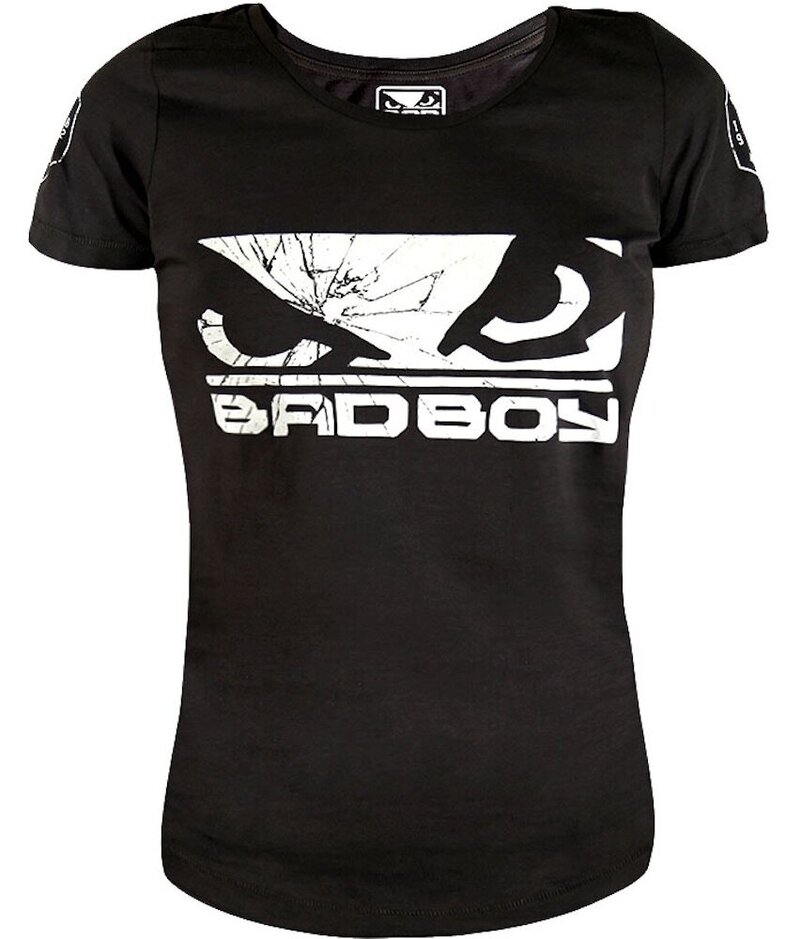 Bad Boy Bad Boy Global Walkout Dames T-Shirt Zwart Wit