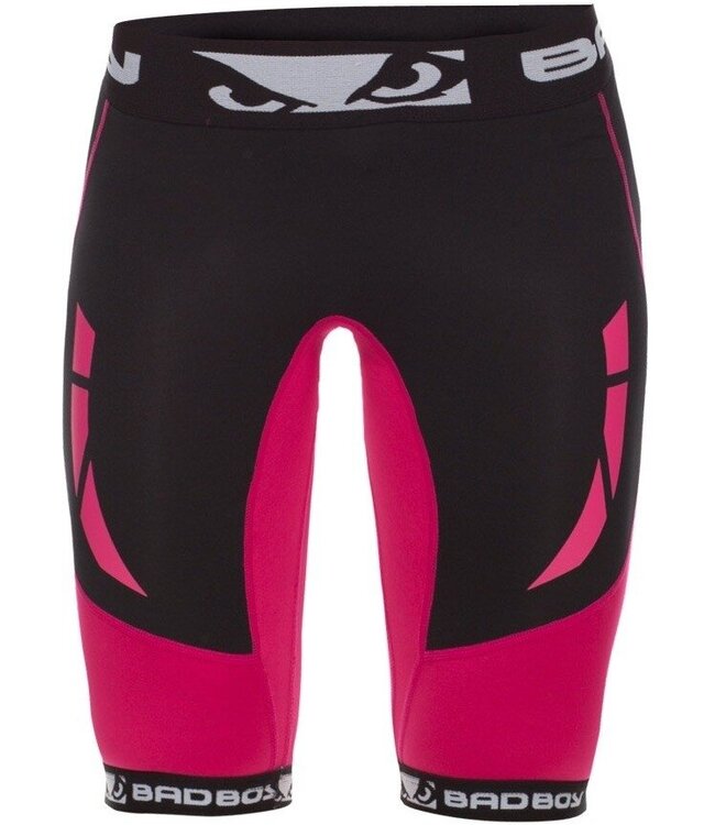 Bad Boy Bad Boy Dames Sphere Dames Compressie Shorts Zwart Roze