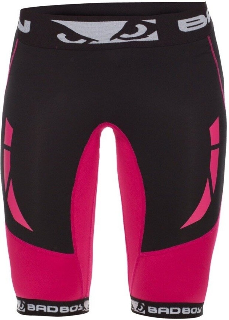 Bad Boy Bad Boy Dames Sphere Dames Compressie Shorts Zwart Roze