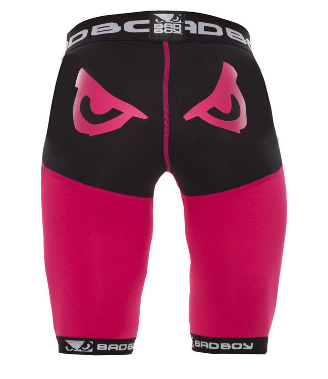 Bad Boy Sphere Damen Kompression Shorts Schwarz Pink