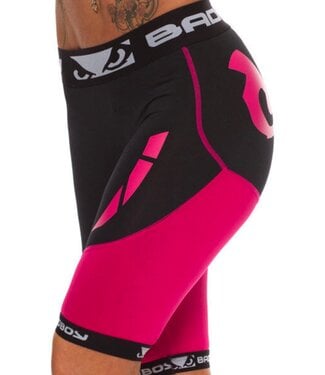 Bad Boy Bad Boy Sphere Damen Kompression Shorts Schwarz Pink
