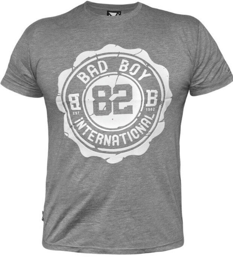 Bad Boy Bad Boy Crest T-Shirt Cotton Light Grey