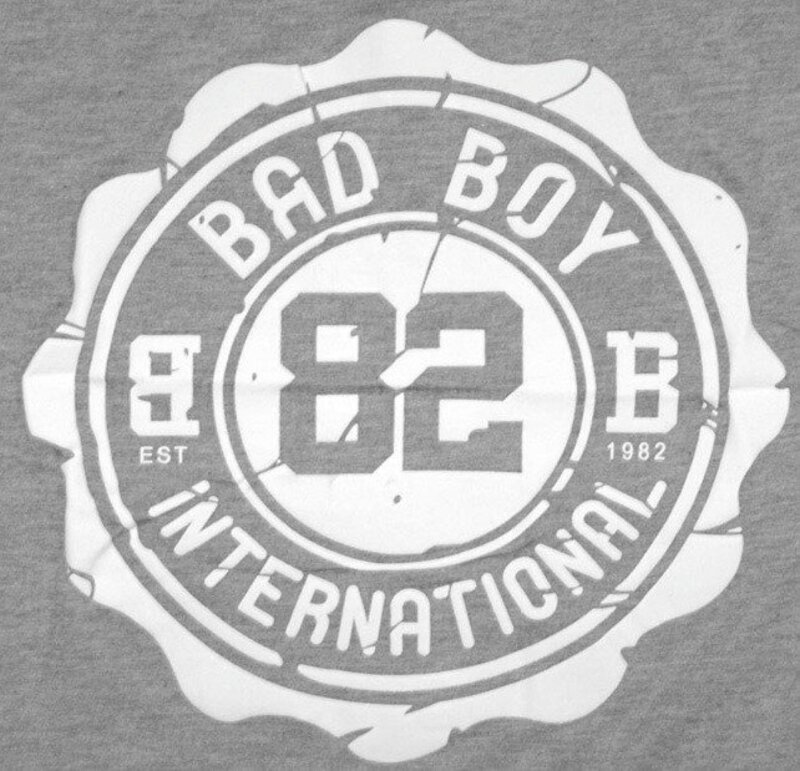 Bad Boy Bad Boy Crest T-Shirt Cotton Light Grey