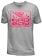 Bad Boy Bad Boy Shattered cotton T Shirt Heather Grey Pink