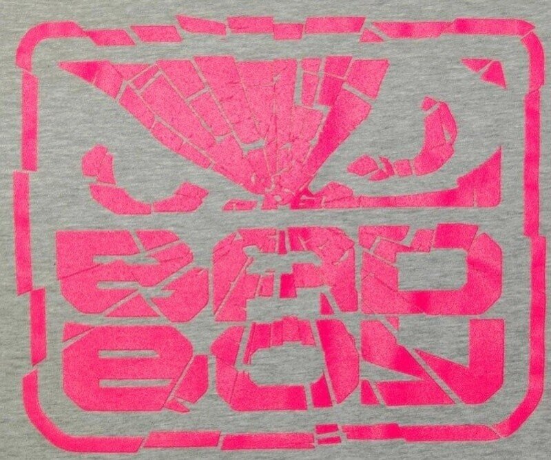 Bad Boy Bad Boy Shattered T-Shirt Hellgrau Pink