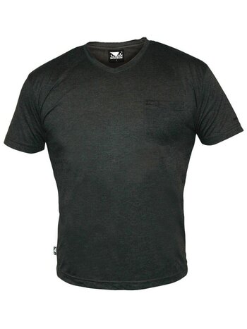 Bad Boy Bad Boy V-Neck T Shirt Dark Grey Marl