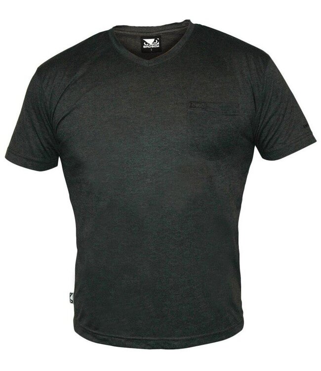 Bad Boy Bad Boy T-Shirt met V-hals Donkergrijs gemêleerd