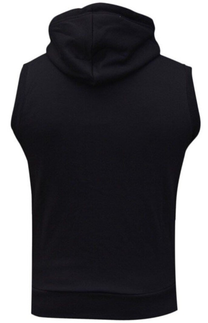 Bad Boy Bad Boy Sleeveless Hoody Sweater Baumwolle Schwarz