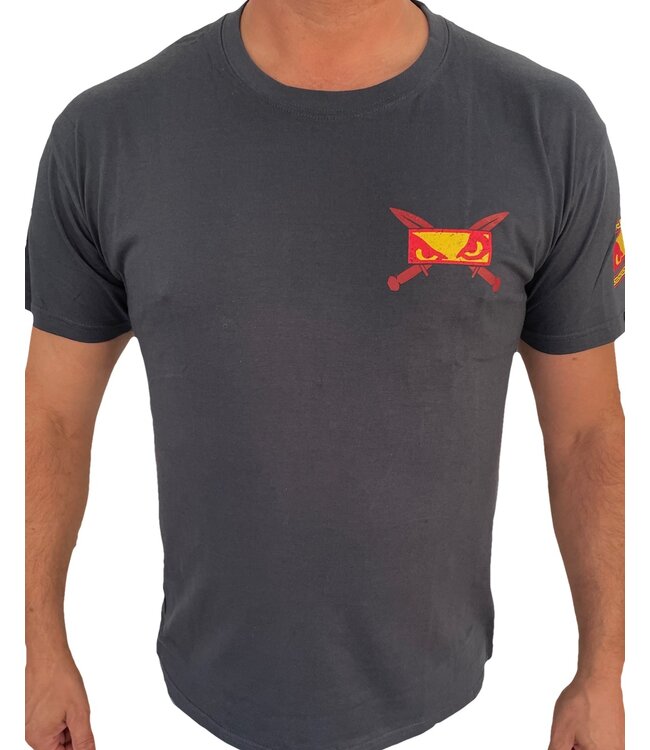 Bad Boy Trojan Warrior T-Shirt Baumwolle Anthrazit