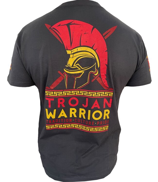 Bad Boy Trojan Warrior T Shirt Katoen Antraciet