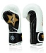 Fairtex x Booster FXB Boxhandschuhe Weiß/Schwarz/Gold - Muay Thai & Kickboxen