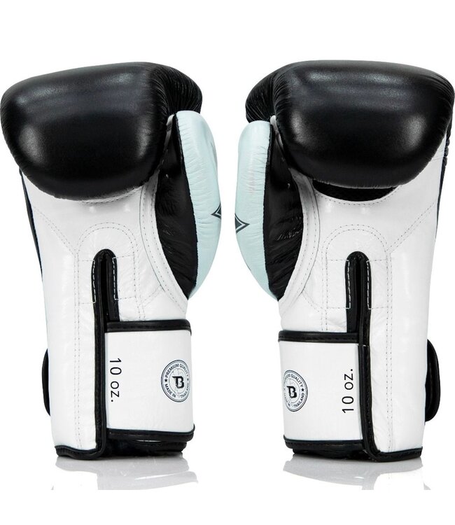 Fairtex x Booster FXB Boxhandschuhe Schwarz/Weiss - Muay Thai & Kickboxen