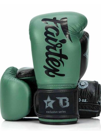 Fairtex Fairtex x Booster Bokshandschoenen FXB BG V2 Groen Zwart