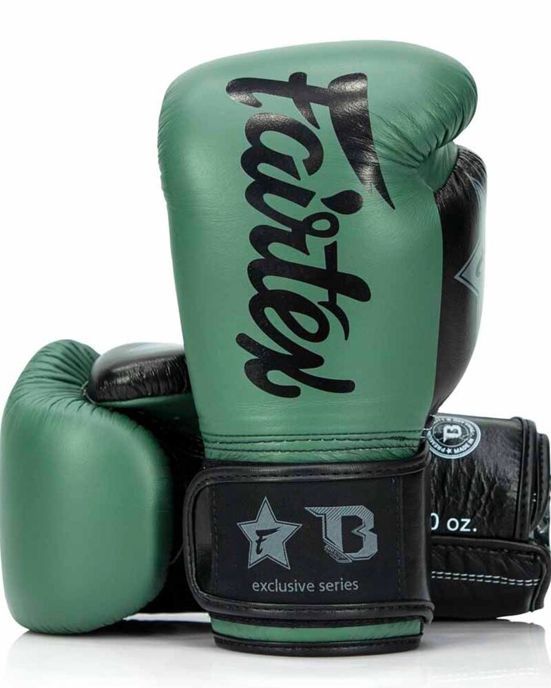 Fairtex Fairtex x Booster Kickbox Handschuhe FXB BG V2 Grün Schwarz