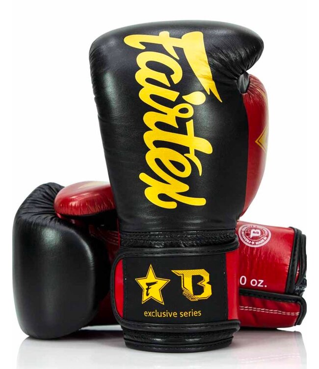 Fairtex Fairtex x Booster Boxhandschuhe FXB BG V2 Schwarz Rot Gold