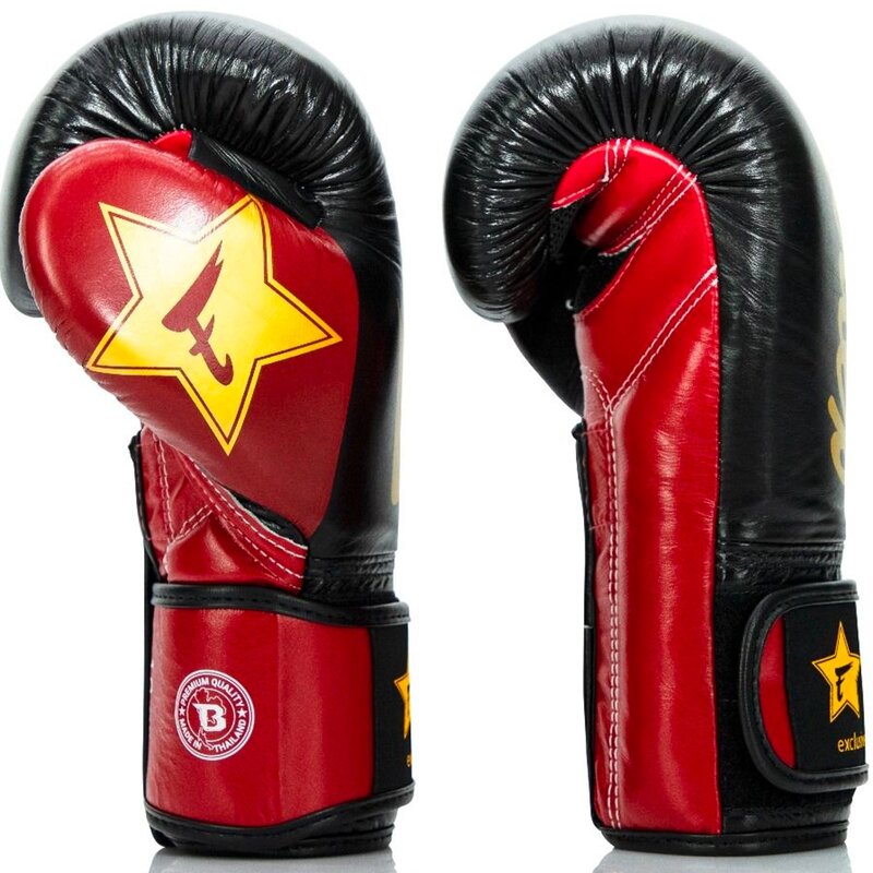 Fairtex Fairtex x Booster Bokshandschoenen FXB BG V2 Zwart Rood Goud