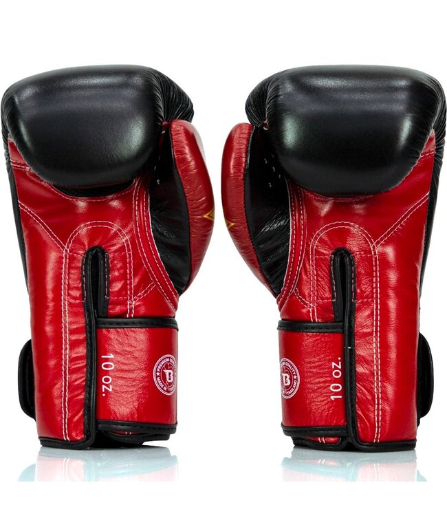 Fairtex x Booster FXB Bokshandschoenen Zwart/Rood/Goud - Muay Thai & Kickboksen