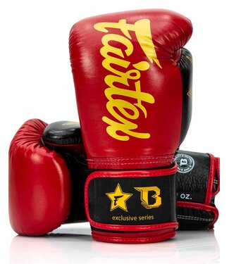 Fairtex Fairtex x Booster FXB Boxhandschuhe Rot/Schwarz/Gold
