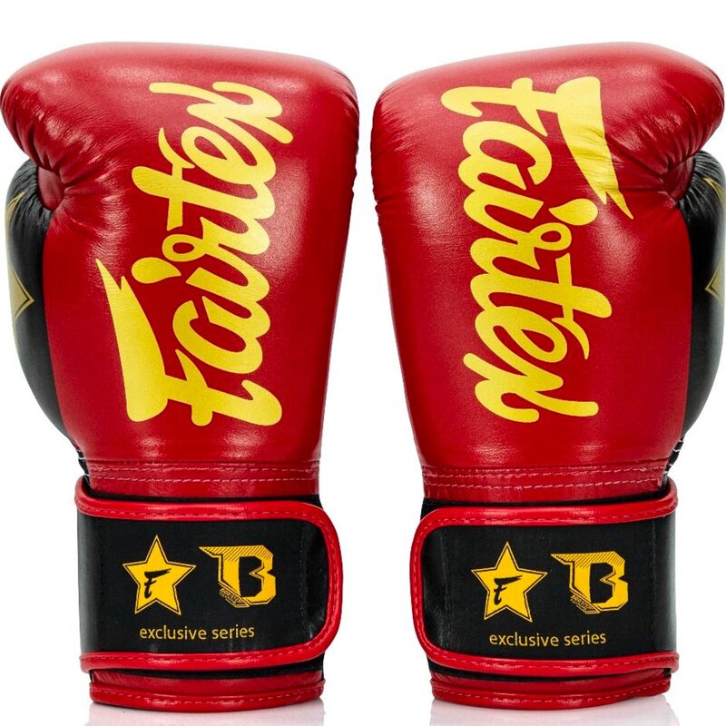 Fairtex Fairtex x Booster Boxhandschuhe FXB BG V2 Rot Schwarz Gold