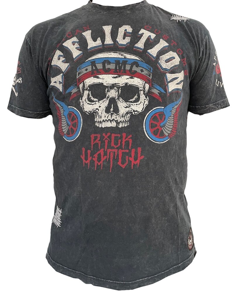 Affliction Clothing Affliction ACMC T-Shirt mit Rundhalsausschnitt Anthrazit