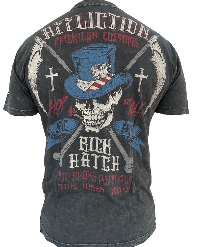 Affliction Clothing Affliction ACMC T-Shirt mit Rundhalsausschnitt Anthrazit