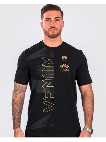 Venum Venum x Mirage T-Shirt Baumwolle Schwarz Gold