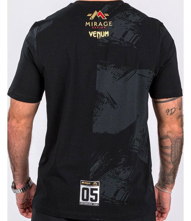 Venum x Mirage T-Shirt Baumwolle Schwarz Gold