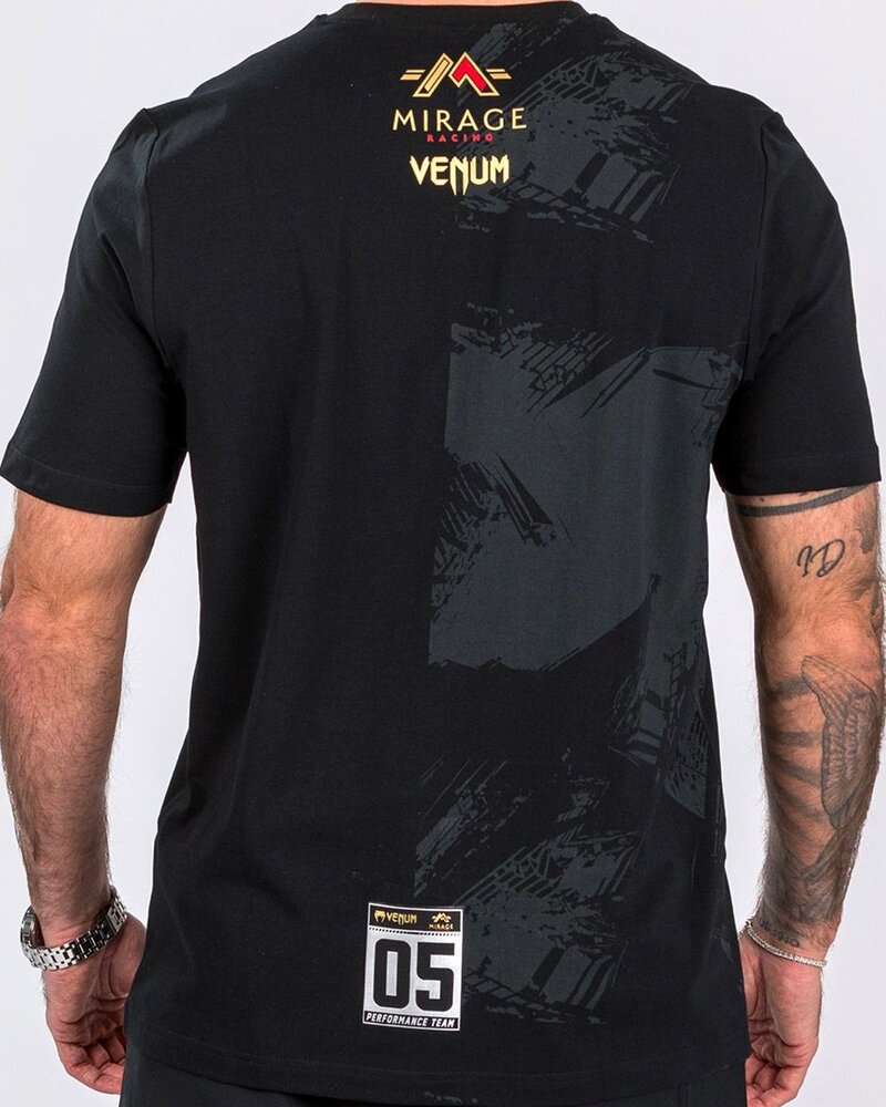 Venum Venum x Mirage T-shirt Katoen Zwart Goud