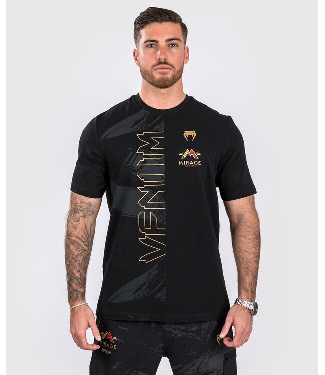 Venum x Mirage T-shirt Katoen Zwart Goud
