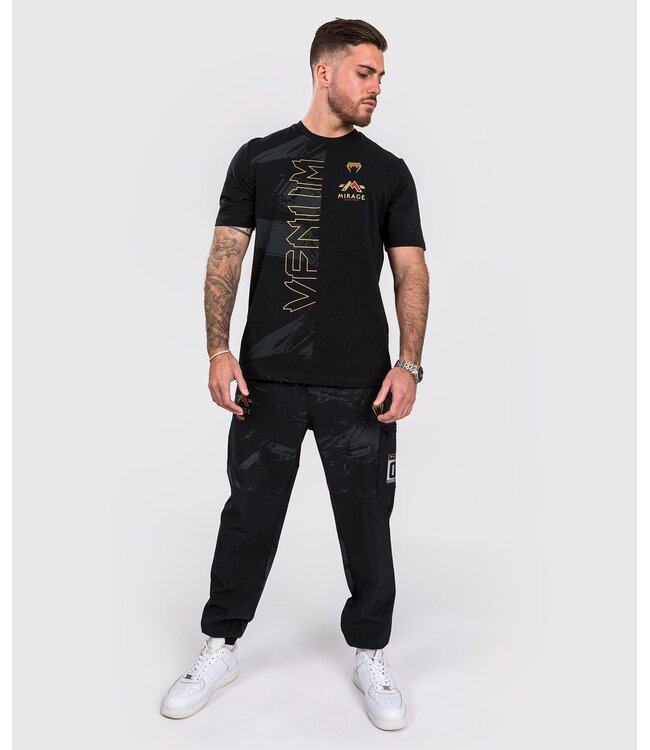 Venum x Mirage T-Shirt Baumwolle Schwarz Gold