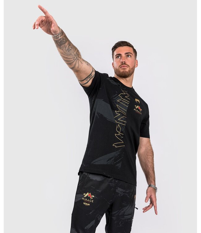 Venum Venum x Mirage T-Shirt Baumwolle Schwarz Gold