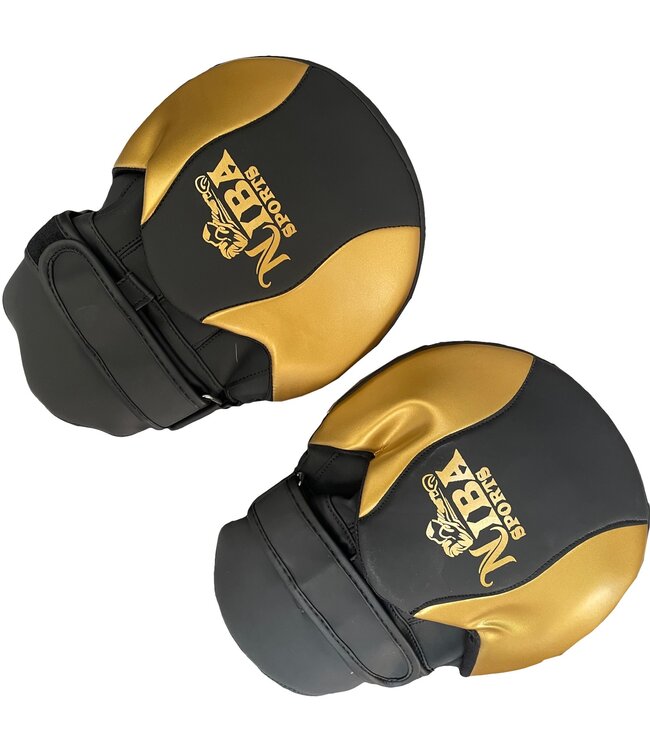Niba Sports Hand Pads Pu Leather Black Gold