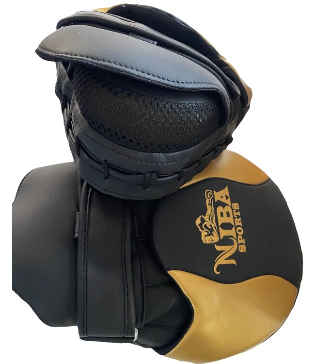 Torque Niba Sports Handpolster Pu-Leder Schwarz Gold