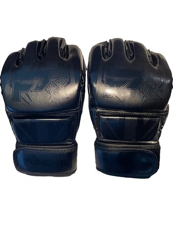 PunchR™  PunchR™ Electric MMA Gloves 4 OZ PU Black Black