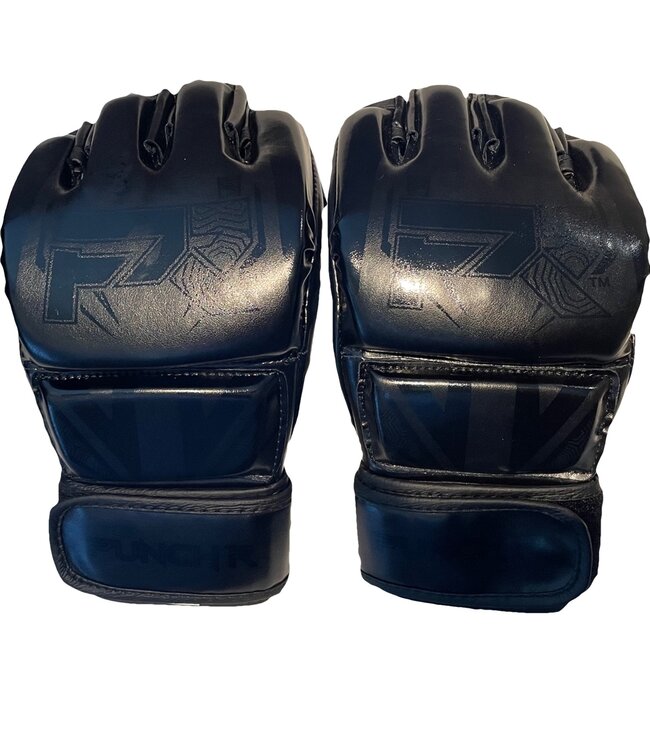 PunchR™  PunchR™ Electric MMA Gloves 4 OZ PU Black Black