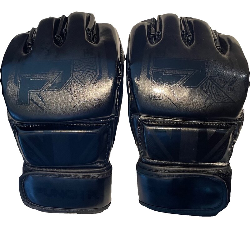 PunchR™  PunchR™ Electric MMA Gloves 4 OZ PU Black Black