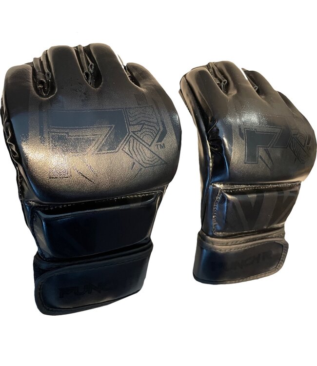PunchR™ Electric MMA Handschuhe 4 OZ PU Schwarz Schwarz