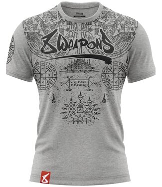8 Weapons 8 WEAPONS Muay Thai T-Shirt T Yantra Grau
