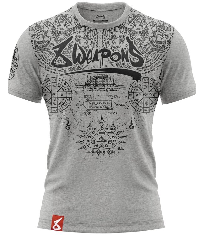8 Weapons 8 WEAPONS Muay Thai T-Shirt T Yantra Grijs